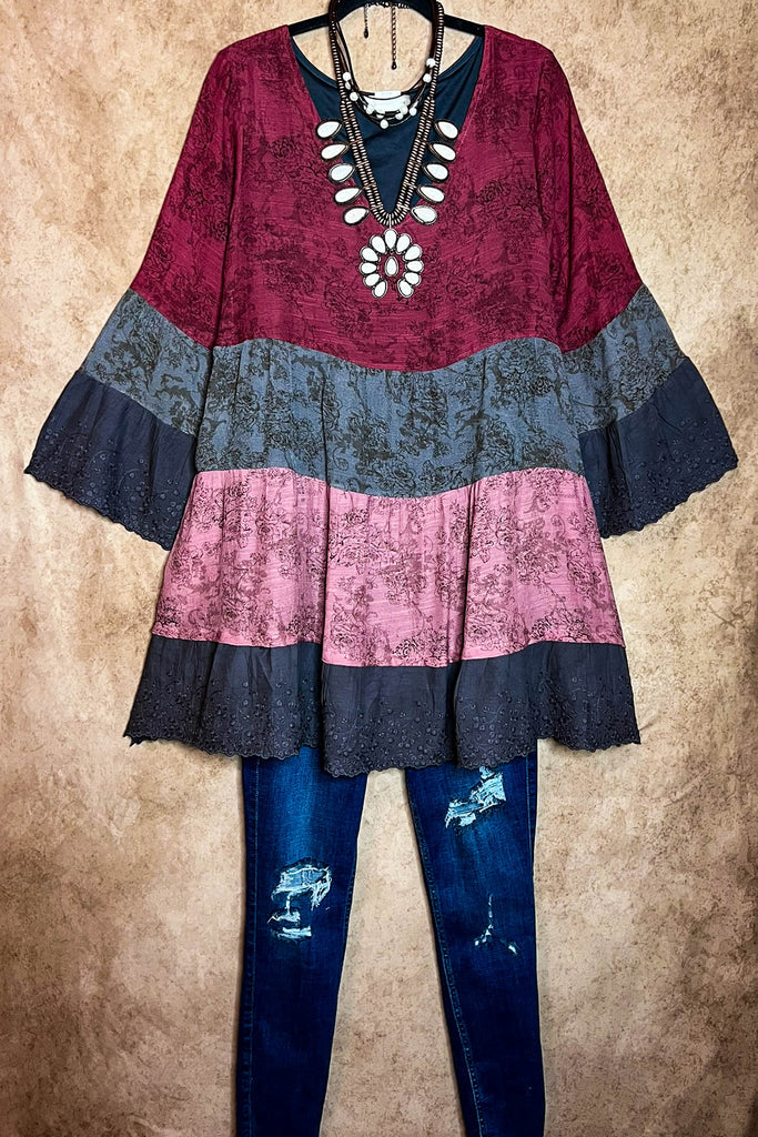 Always Lovely Babydoll Top in Multi-color