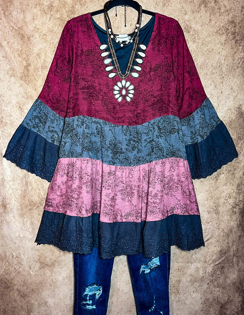 Always Lovely Babydoll Top in Multi-color