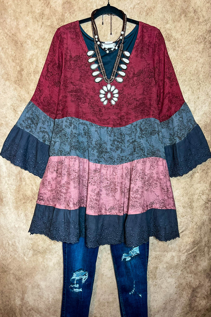 Always Lovely Babydoll Top in Multi-color