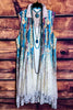 Nashville Diva Teal Lace & Suede Vest