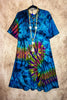 ALL FOR THE BEST TIE DYE DRESS IN TEAL & MULTI-COLOR