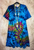 ALL FOR THE BEST TIE DYE DRESS IN TEAL & MULTI-COLOR