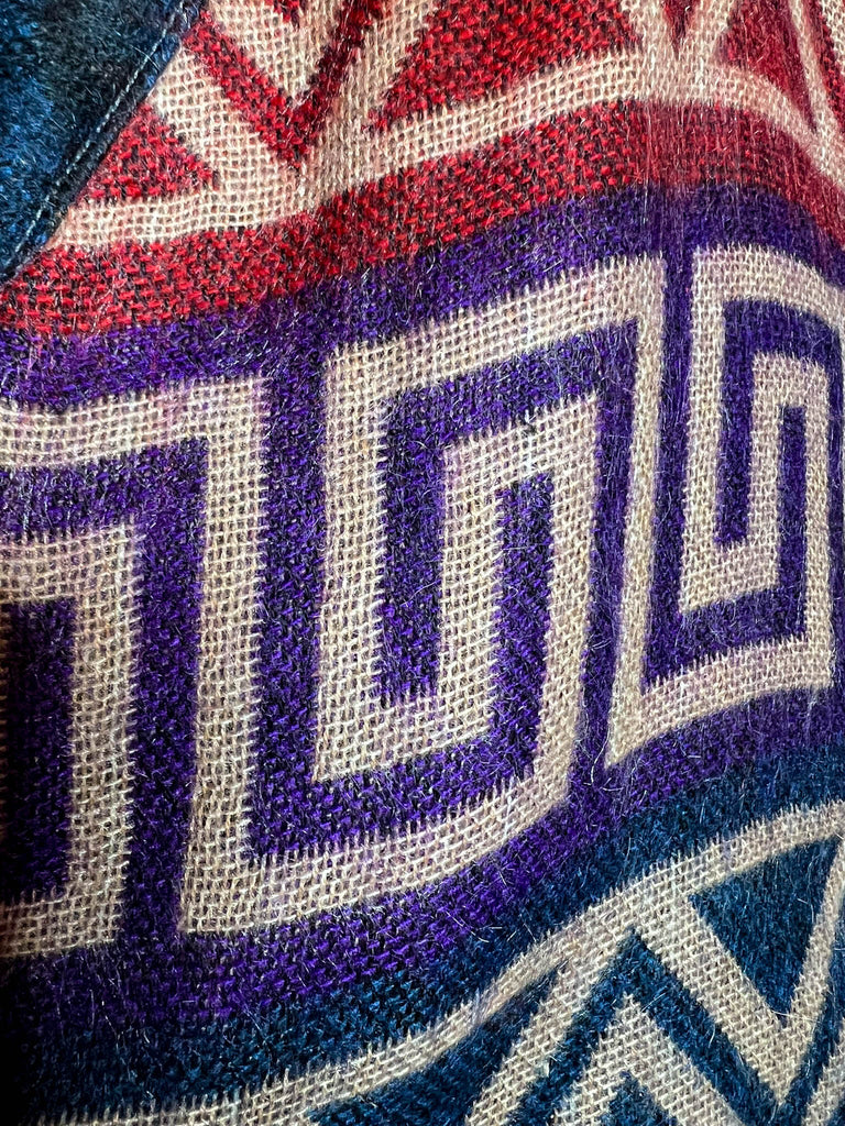 Journey Hoodie Quilted Knit Jacket in Blue, Purple & Multi------Sale