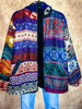 Journey Hoodie Quilted Knit Jacket in Blue, Purple & Multi------Sale