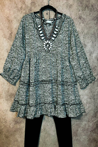 6-16 SIZE - BOHO LACE BROWN VEST---------SALE