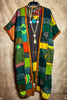 Half Moon Bay Patchwork Art Kimono Multi-Color