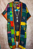 Half Moon Bay Patchwork Art Kimono Multi-Color