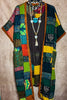 Half Moon Bay Patchwork Art Kimono Multi-Color