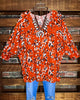 18-24 SIZE - LEOPARD PRINT TUNIC IN RUST ------------SALE