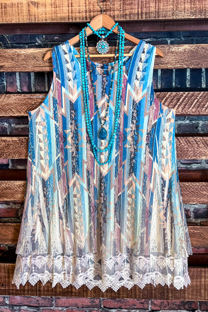 Nashville Diva Teal Lace Layering Dress