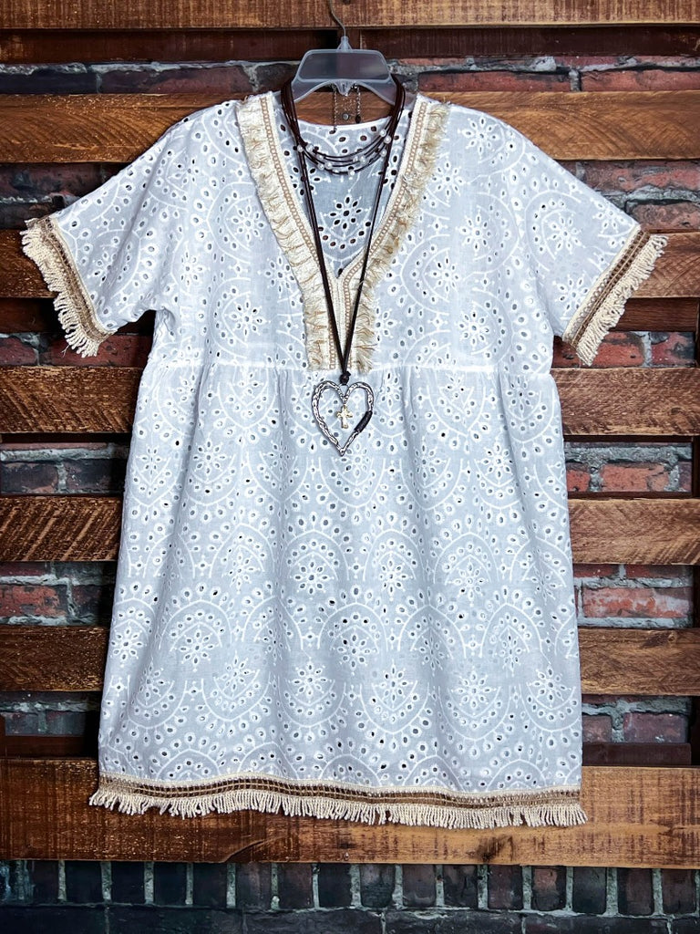 WHITE MOON BOHO DRESS COVER UP TUNIC