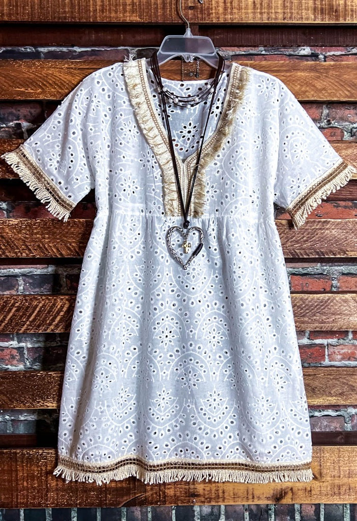 WHITE MOON BOHO DRESS COVER UP TUNIC