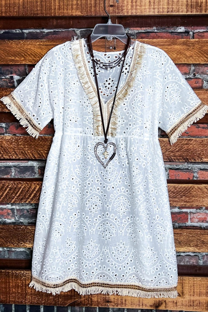 WHITE MOON BOHO DRESS COVER UP TUNIC