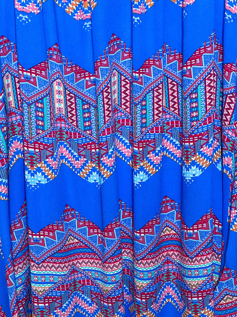 By The Sea Maxi Dress Blue & Multi-Color