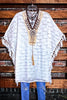 PARADISE COAST BEAUTY WHITE LACE PONCHO COVER UP TUNIC