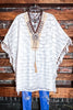 PARADISE COAST BEAUTY WHITE LACE PONCHO COVER UP TUNIC