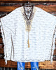 PARADISE COAST BEAUTY WHITE LACE PONCHO COVER UP TUNIC