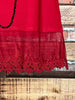 PRETTY PASSION LACE EXTENDER TOP IN RED RUBY