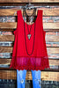 PRETTY PASSION LACE EXTENDER TOP IN RED RUBY