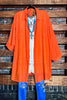 ALL DAY BEAUTIFUL & COMFY  LIGHTWEIGHT SHIRT TUNIC ORANGE