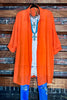 ALL DAY BEAUTIFUL & COMFY  LIGHTWEIGHT SHIRT TUNIC ORANGE