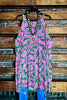 SUNSET PALMS DRESS PINK