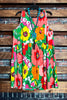 PARADISE BLOOM MULTI-COLOR FLORAL SLEEVELESS DRESS