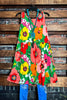 PARADISE BLOOM MULTI-COLOR FLORAL SLEEVELESS DRESS