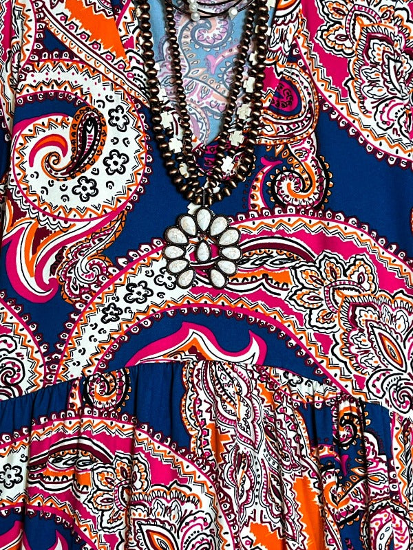 FAB TOP IN PAISLEY PRINT & MULTI-COLOR -------SALE