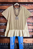 ALL ABOUT YOU 100% COTTON TUNIC IN SAGE