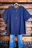 CASUAL DAYS COTTON NAVY BLUE WASHED TUNIC