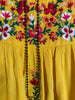 Joyful Celebration Embroidered Blouse in Lemon Yellow