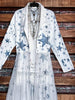 Whisper Your Wishes Stars Print Long Jacket Mesh Tulle Layer