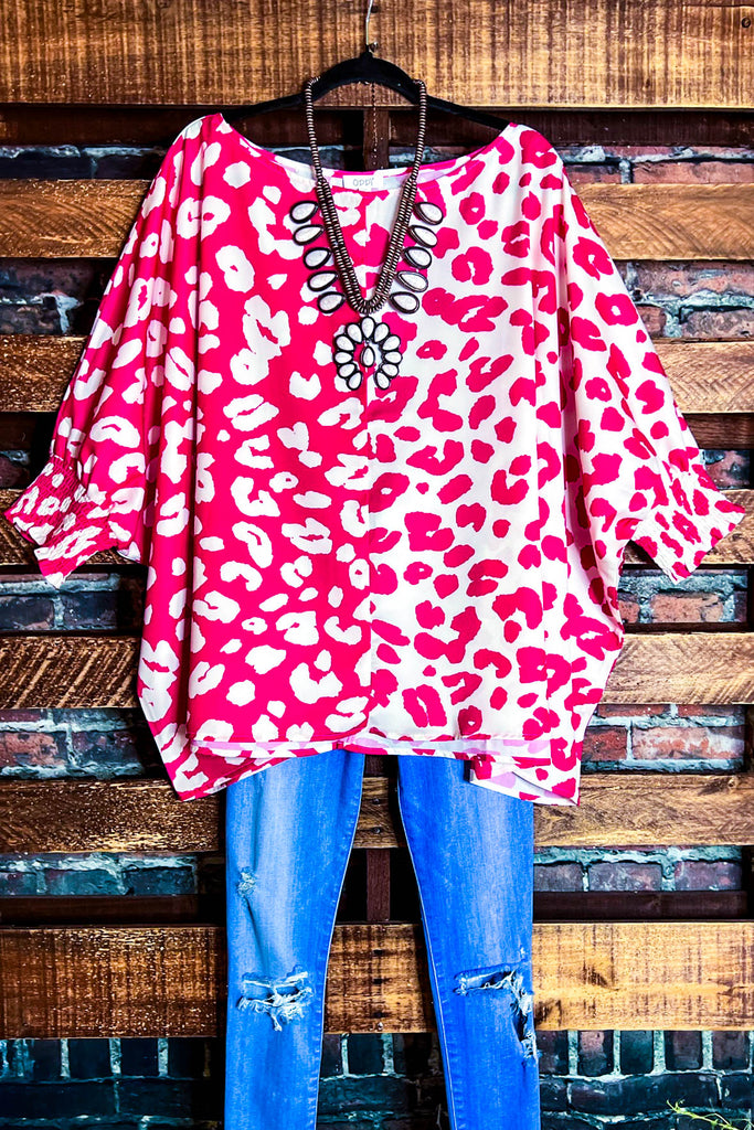 JUST THE TWO OF US STYLISH OVERSIZED TUNIC FUCHSIA