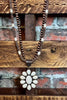 DESERT FLEUR BLOSSOM SET NECKLACE IN COPPER & IVORY