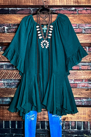 Sunrise Over The Canyon Boho Comfy Tunic in Rust