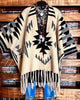 BOHO WESTERN BEAUTY COZY UP JACKET CARDIGAN IN NATURAL