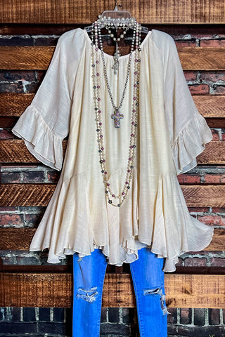 Sunrise Over The Canyon Boho Comfy Tunic in Rust