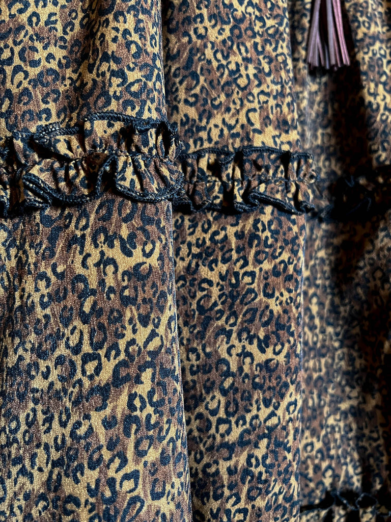 ALL GOOD REASONS OVERSIZED BROWN LEOPARD PRINT TOP