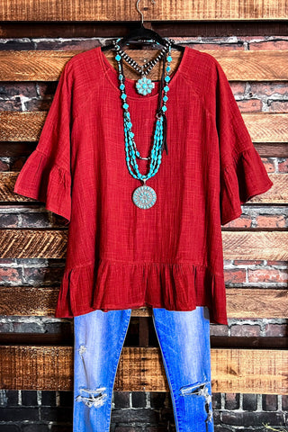 SUNSET CHASER BOHO SWING OVERSIZED TUNIC IN BEIGE & NAVY