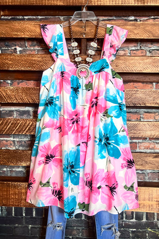 Pretty Crystal & Multi-Color Print Tunic -------Sale