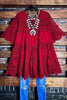 A FAIRYTALE PRETTY UNIQUE 100% COTTON CROCHET LACE TUNIC IN RED