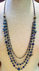 Free Soul Natural Stone Wisdom Energy Layered Necklace In Royal Blue Mix