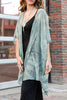 YOU'RE MY DREAM LACE SAGE OVERSIZED DUSTER KIMONO