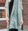 YOU'RE MY DREAM LACE SAGE OVERSIZED DUSTER KIMONO