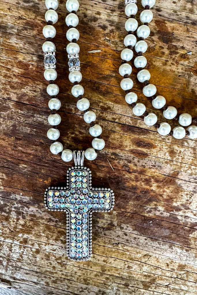 Angel Of Music Cross Necklace