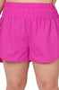 Pretty Comfy Hot Pink Plus Size Women's Shorts ----------Sale