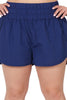 Pretty Comfy Light Navy Plus Size Women's Shorts --------Sale