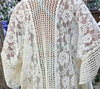 THE SOUNDS OF LOVE CROCHET LACE KIMONO IVORY