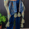 Authentic Beauty Kimono in Blue & Multi-Color